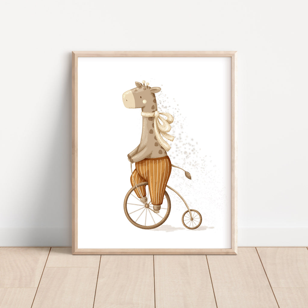 Circus Whimsical Animals Wall Art – Set of 6