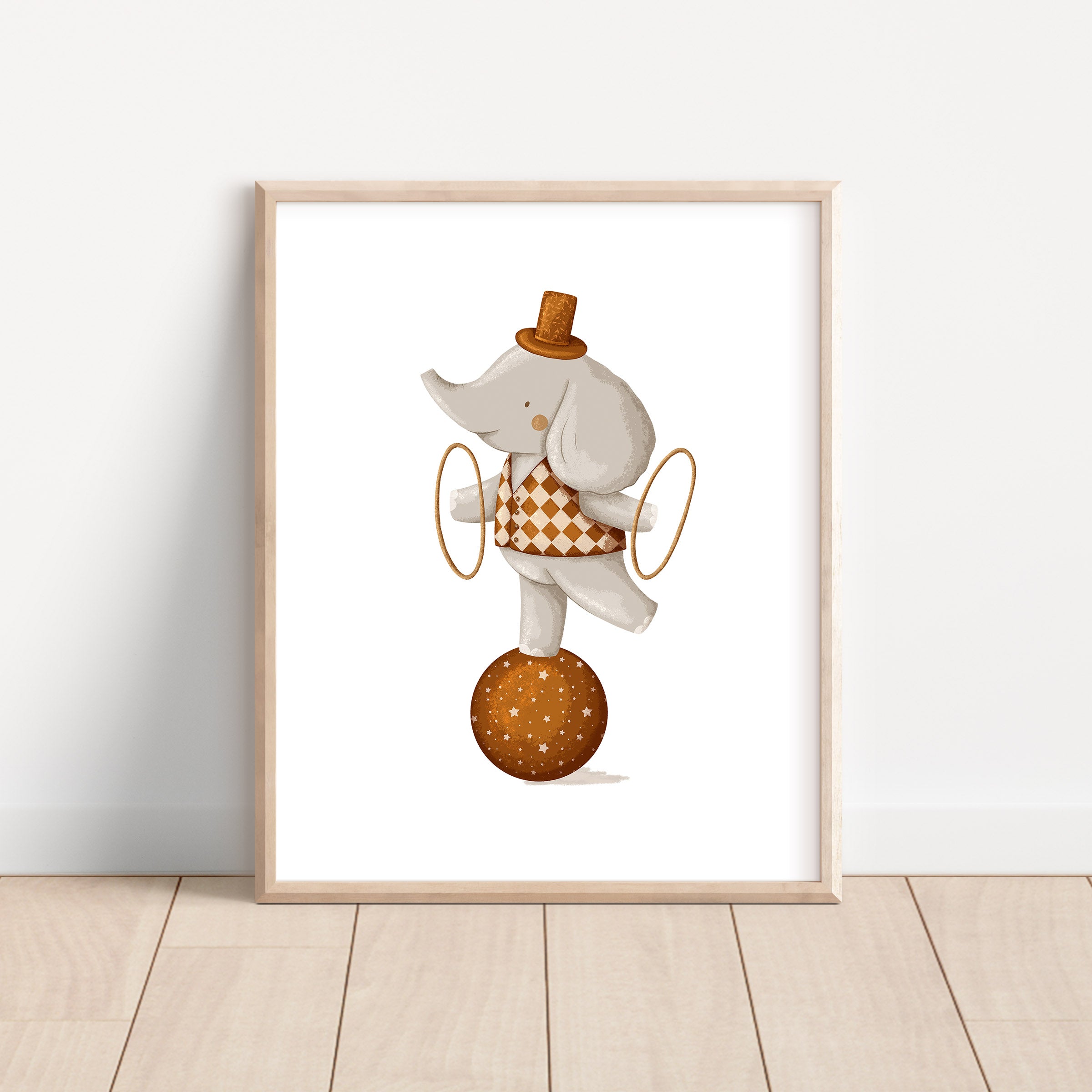 Circus Whimsical Animals Wall Art – Set of 6
