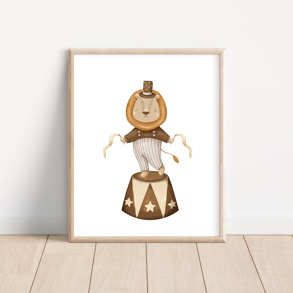 Circus Whimsical Animals Wall Art – Set of 6
