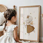 Mouse with Magic Wand – Whimsical Woodland Wall Art