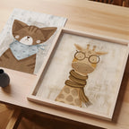 Cat Wearing a Handkerchief – Nursery Wall Art