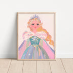 Fairytale Princess Wall Art Print (Unframed)