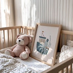 Octopus Sailor Nautical Nursery Wall Art