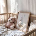 Seagulls & Sailboat Nautical Nursery Wall Art