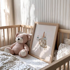 Turtle Sailor & Lighthouse Nautical Nursery Wall Art